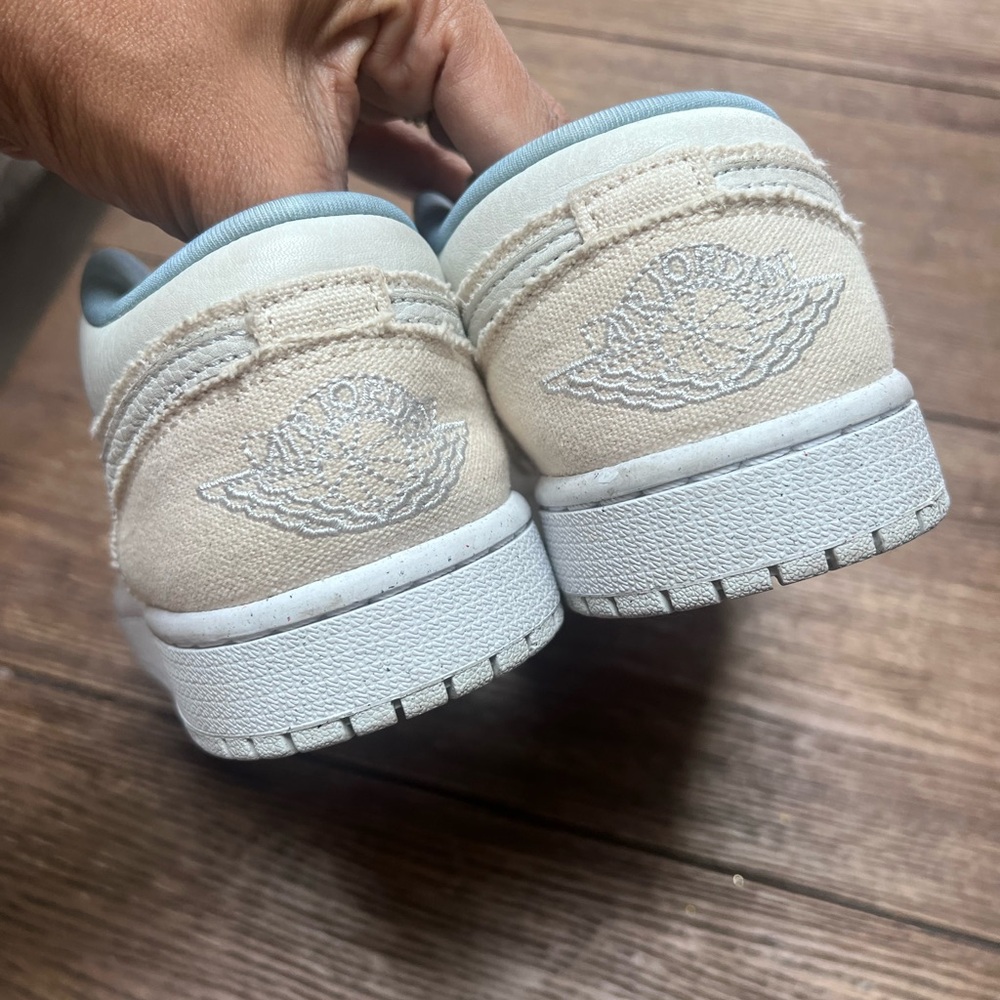 Nike Womens Air Jordan 1 Low 'Sail Canvas' - 7 - Picture 13 of 14